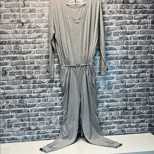 Gray Long Sleeve Jumpsuit‎